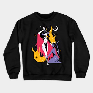 Witch and Cat Crewneck Sweatshirt